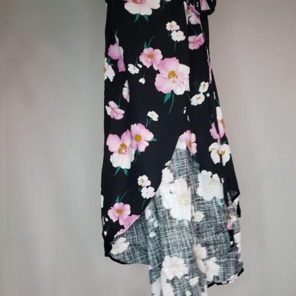 NWT Aqua Floral Print Wrap‎ Dress - Picture 6 of 8
